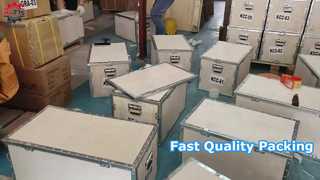 Embalagem de armazém em ação!