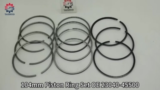 Anel de pistão de 104 mm ajustado OE 23040-45500 para motor diesel HYUNDAI HD56 HD78 D4DD