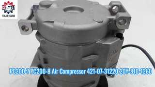 Compressor de ar 421-07-31220 20Y-810-1260 de PC200-7 PC200-8