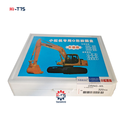 Excavadora PC60 PC100 PC200 NBR90° O-Ring Kit 320pcs O-Ring Box