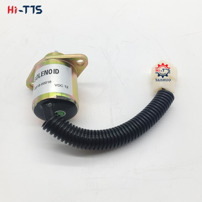 Partes do motor de escavadeira de 12 V Válvula solenoide de parada de combustível 16616-80016