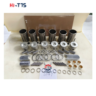 6D14T Kit de motor para escavadeira E120 E140 E180 Forro, pistão, anel, válvulas, buchas, kit de junta completa