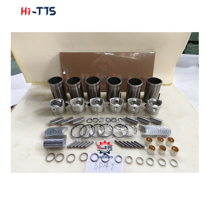 6D14T Kit de motor para escavadeira E120 E140 E180 Forro, pistão, anel, válvulas, buchas, kit de junta completa