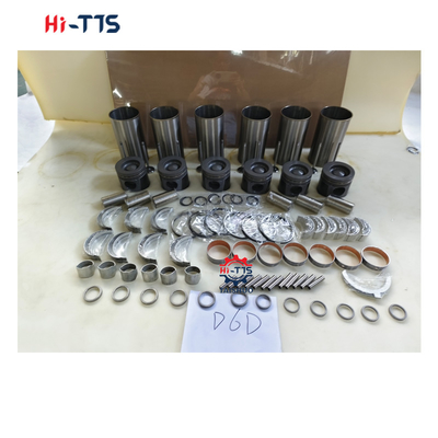 D6D Kit de revestimento de cilindros 0450-1365 2046-0011 2089-0422 Kit de reconstrução de motores para peças de motores a diesel
