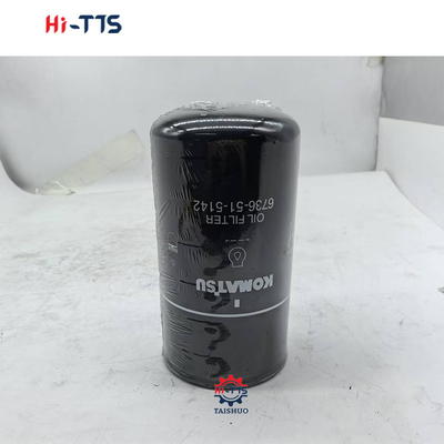 Filtro de óleo 6736-51-5142 600-211-1231 Para PC200-8 PC200-7 Partes de motores de escavadeiras