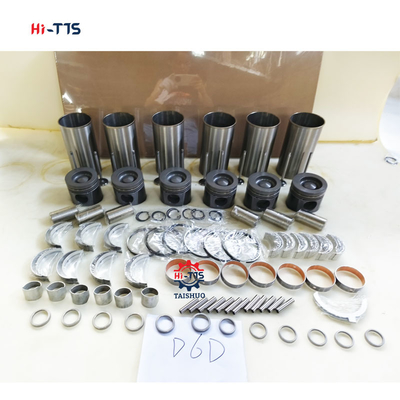 Kit de Revisão do Motor da Escavadeira EC210B EC240B D6D Kit de Camisas 0450-1365 VOE20460009