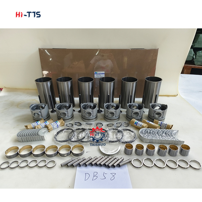Excavadora DH220-7 Motor DB58 Kit de revisão Kit de revestimento Kit de pistão 6 cilindros 65.02501-0416