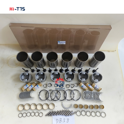 Excavadora DH220-7 Motor DB58 Kit de revisão Kit de revestimento Kit de pistão 6 cilindros 65.02501-0416