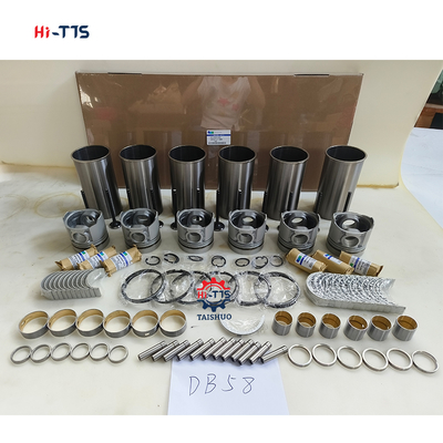 Excavadora DH220-7 Motor DB58 Kit de revisão Kit de revestimento Kit de pistão 6 cilindros 65.02501-0416
