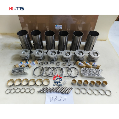 Excavadora DH220-7 Motor DB58 Kit de revisão Kit de revestimento Kit de pistão 6 cilindros 65.02501-0416