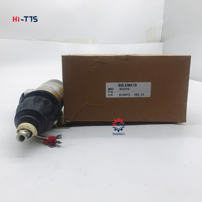 Bom preço Válvula de solenoide de escavadeira original 0E52318 Válvula de solenoide desligada de 24 V on-line