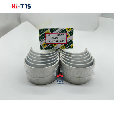 6D155 +25 Rolamentos de barras de ligação 6127-21-8071 6127-31-3042 Adequados para partes de motores Komatsu