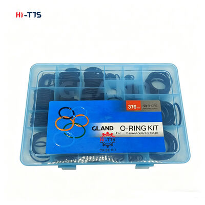 Escavadeira O Ring Kit Set Escavadeira Hidráulica O-Ring Box NBR 376PCS