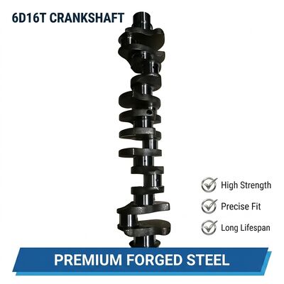 Motor 6D16 6D16T Crankshaft de ferro fundido ME130937 para crankshaft de aço forjado de escavadeira