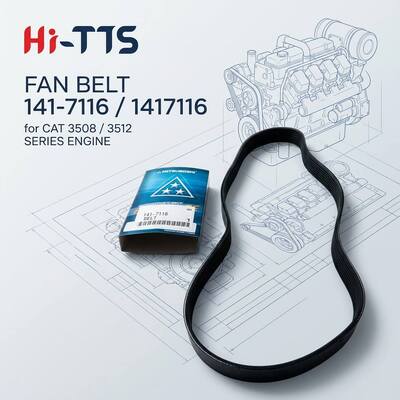 Peças da escavadeira 141-7116 1417116 Ventilador Belit para 3508 3508B 3508C 3512 3512B 3512C