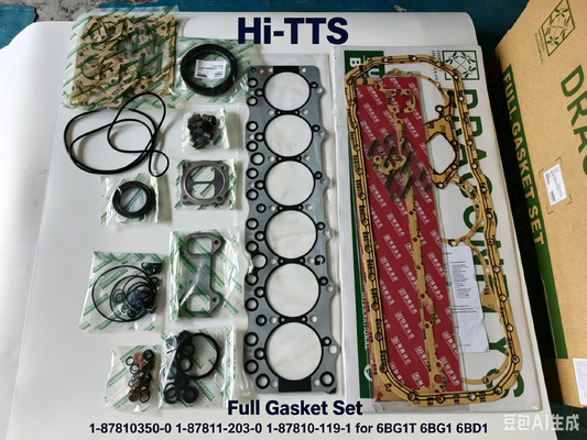 1-87810350-0 1-87811-203-0 1-87810-119-1Conjunto completo de juntas para kit de reparação de motores 6BG1T 6BG1 6BD1