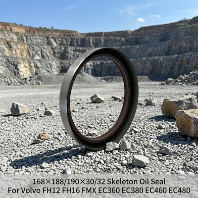 Retentor de Eixo Radial Esqueleto Tamanho 168×188/190×30/32 Peças de Reposição Compatíveis com FH12 FH16 FM12 FMX EC360 EC380 EC460 EC480