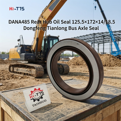 DANA 485 Selo de óleo do eixo traseiro OE 3104081-ZM01A Tamanho 125.5×172×14/18.5 Para Dongfeng Tianlong Tianjin Truck pesado e ônibus de passageiros Selo de substituição do eixo traseiro