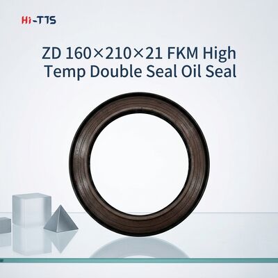 ZD 160×210×21 FKM Alta temperatura Double Seal Rectangular Combinado Esqueleto Selo de óleo para CLG856 CLG862 CLG877 Redutor de roda de carregador